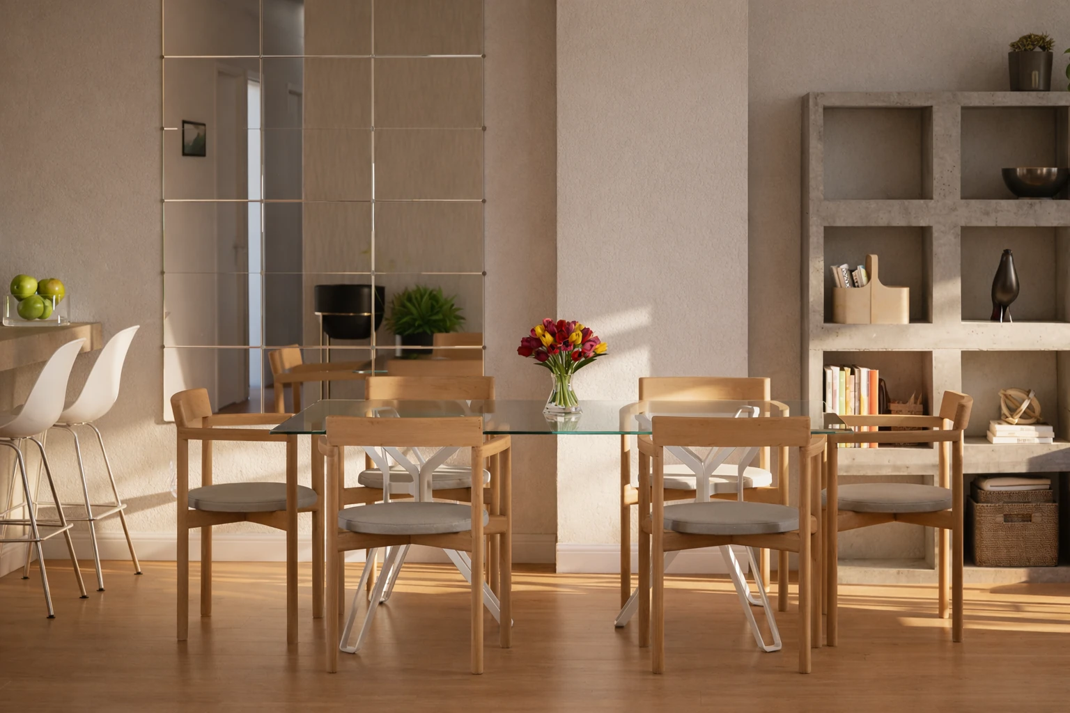 Comedor de Edificio Ilustración